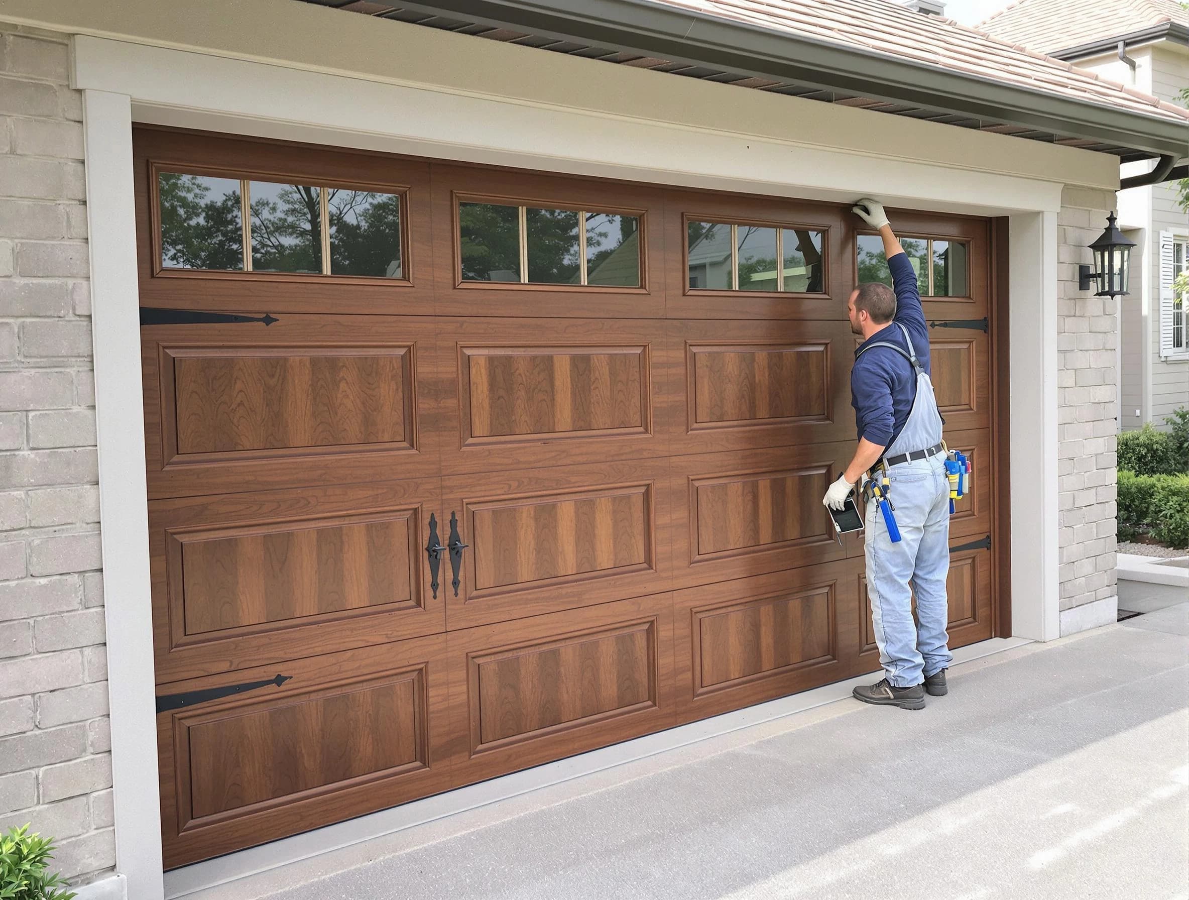 Custom garage door showcase by Commerce City Garage Door Repair in Commerce City