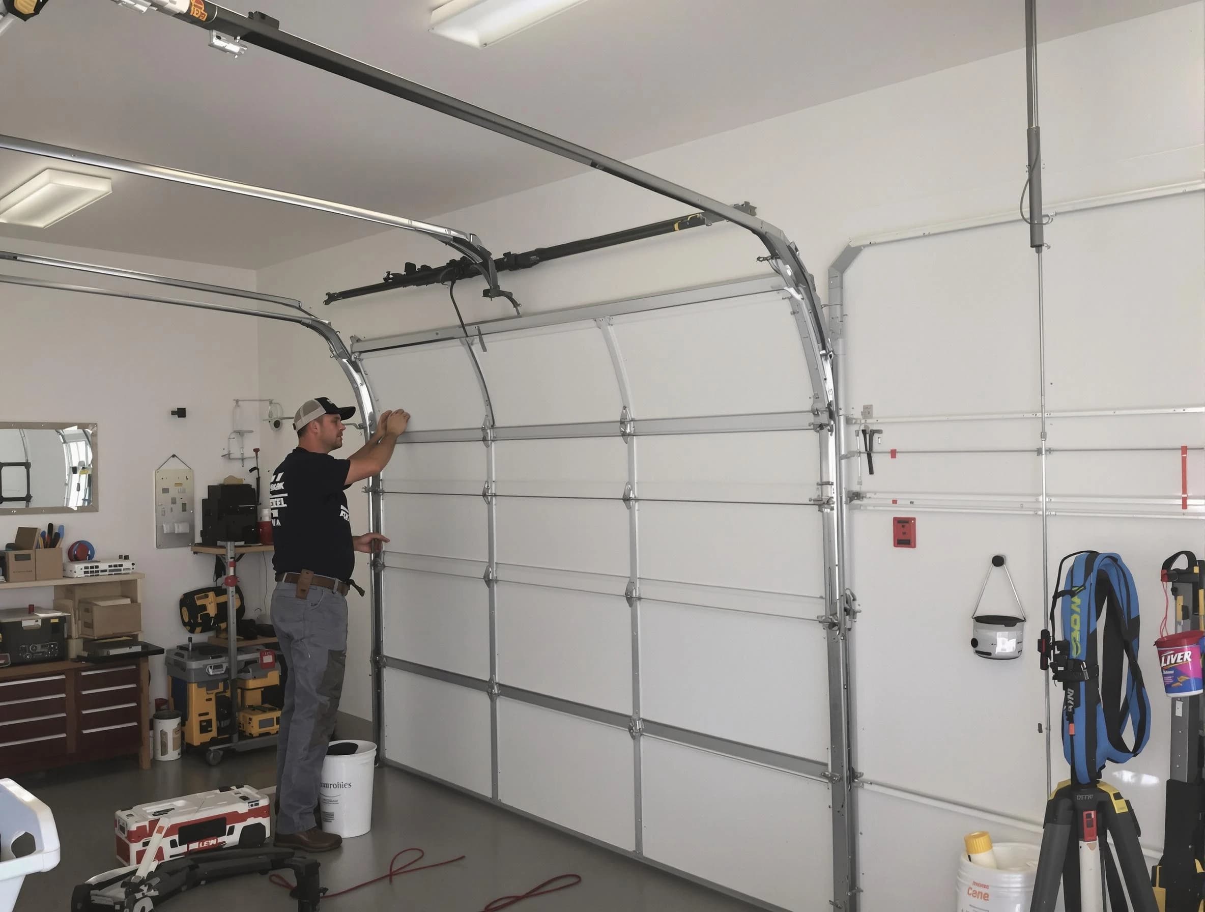 Commerce City Garage Door Repair team installing new garage door in Commerce City