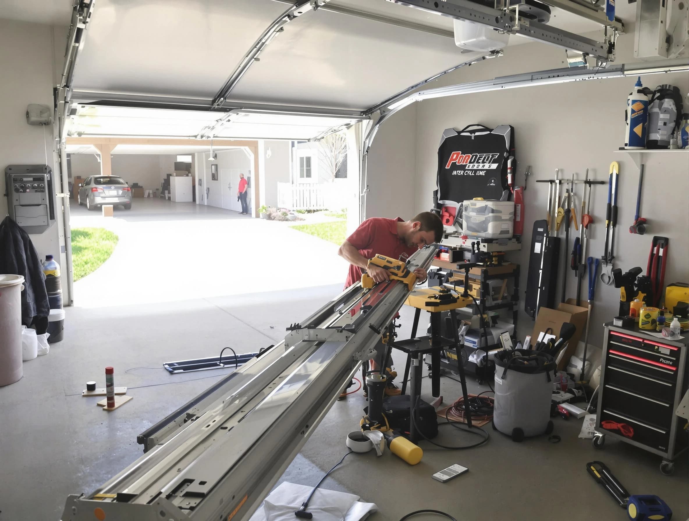 Commerce City Garage Door Repair expert performing track repair in Commerce City