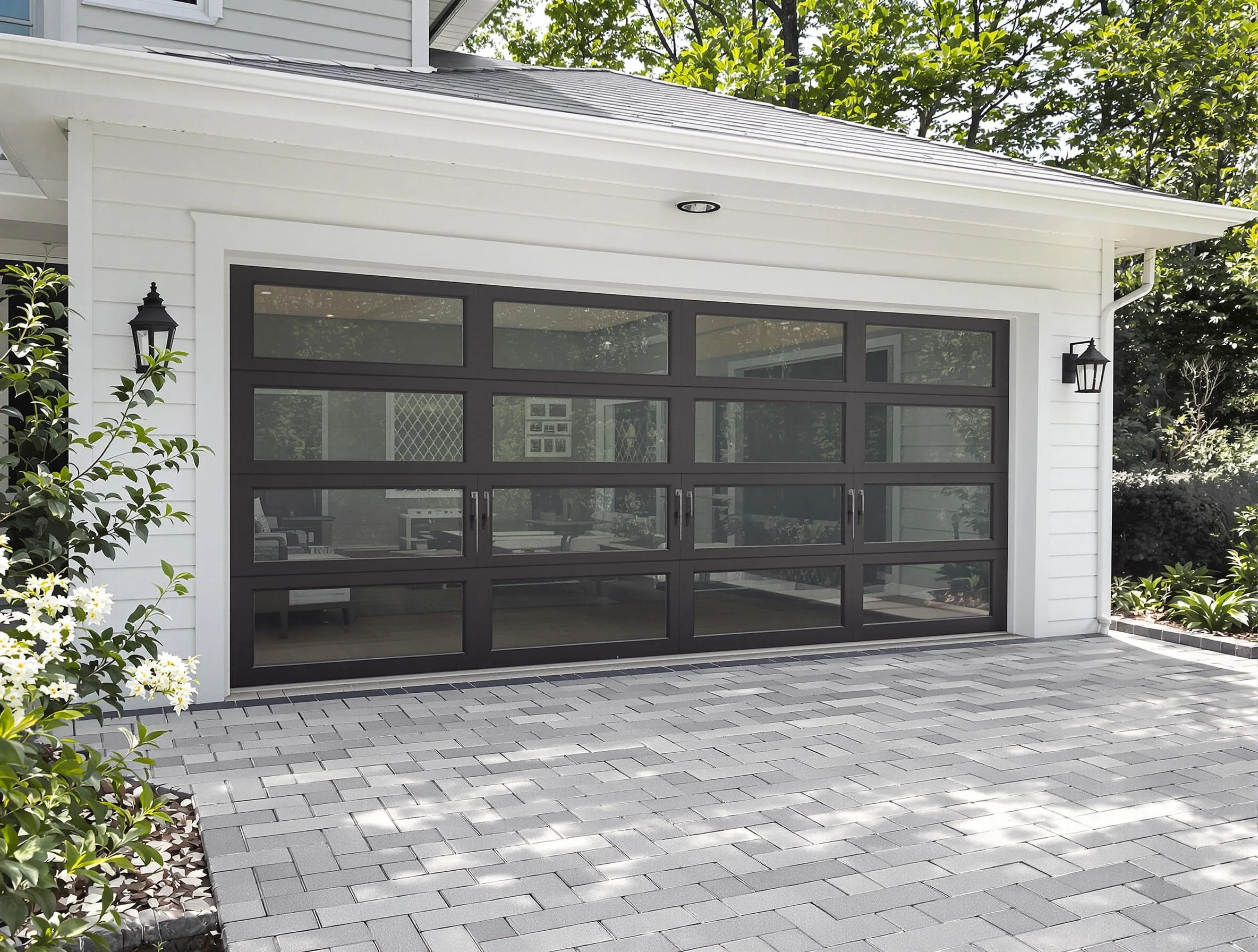Commerce City Garage Door Repair design specialist presenting custom garage door options to Commerce City homeowner